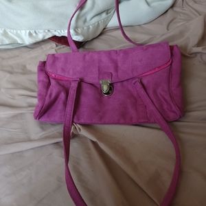 Pink shoulder handbag